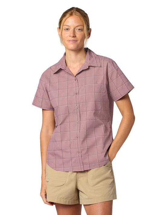 Wm's AirExchange UPF 40 Novelty Short-Sleeve Collared Shirt