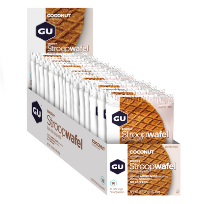 GU Energy Stroopwafel (Box of 16) Gluten Free